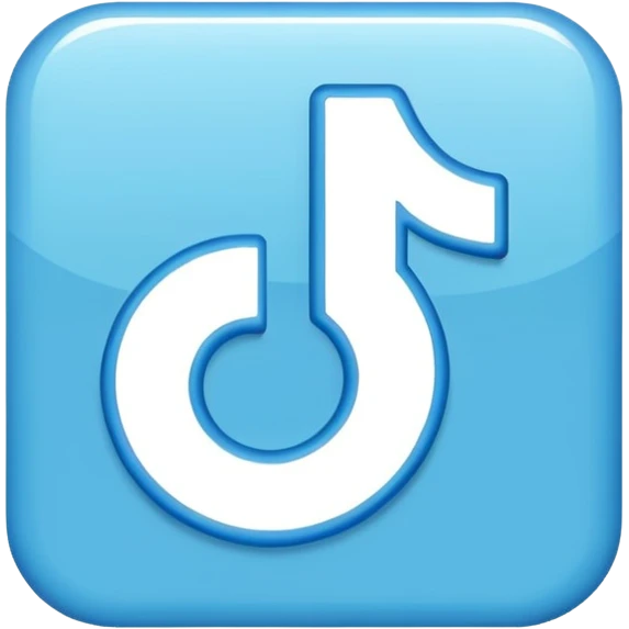 Badge bleu tiktok emoji