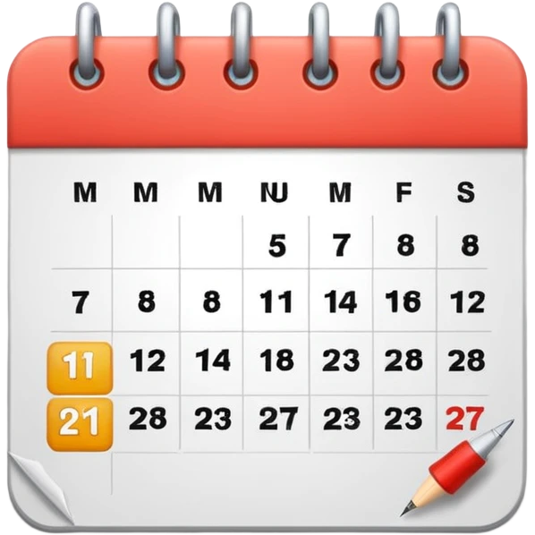 simple calendar without days emoji