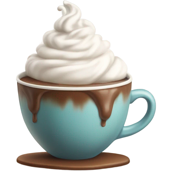Hot chocolate with cream  emoji
