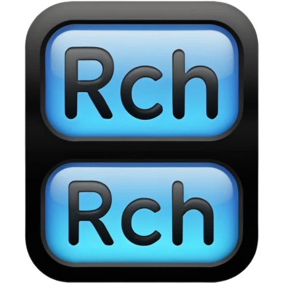 the word "RCH" on a sign with no other letters, words, or numbers emoji