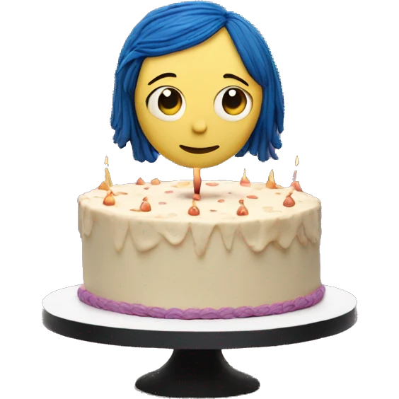 coraline birthday cake emoji