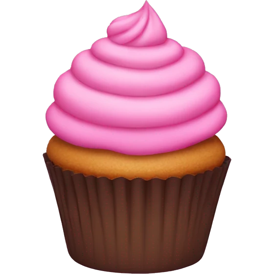 Pink cupcake  emoji