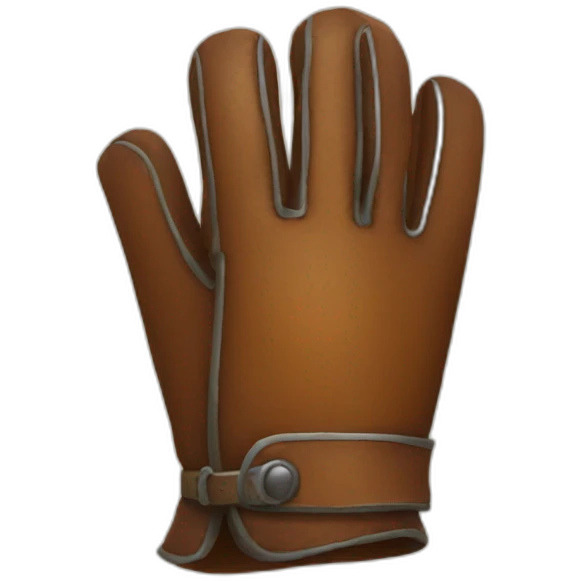leather medieval gloves emoji