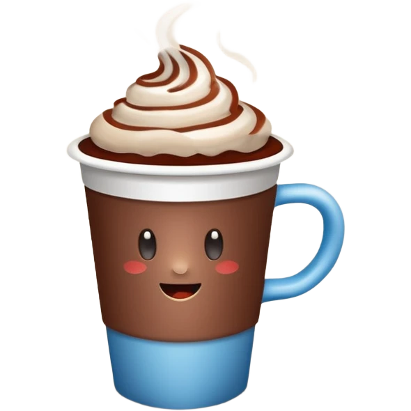 paper cup with hot chocolate emoji