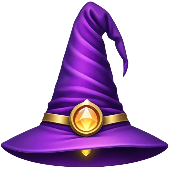 wizard hat glowing emoji