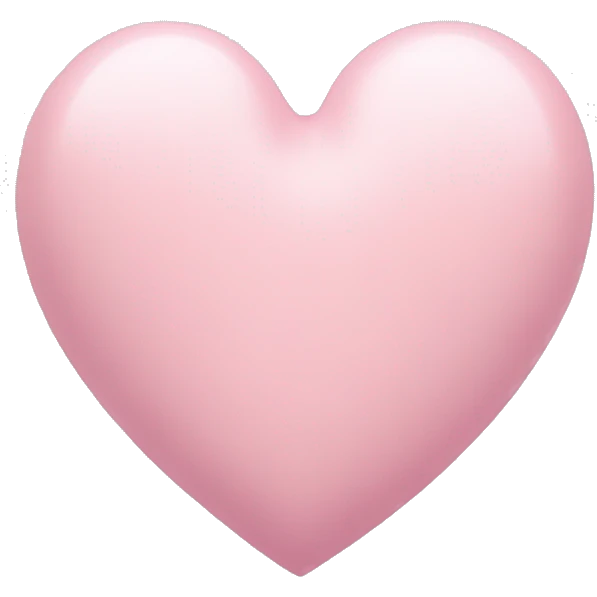 Pastel pink heart emoji