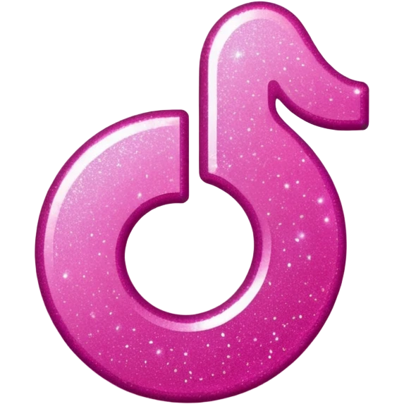 glitter pink logo TikTok emoji