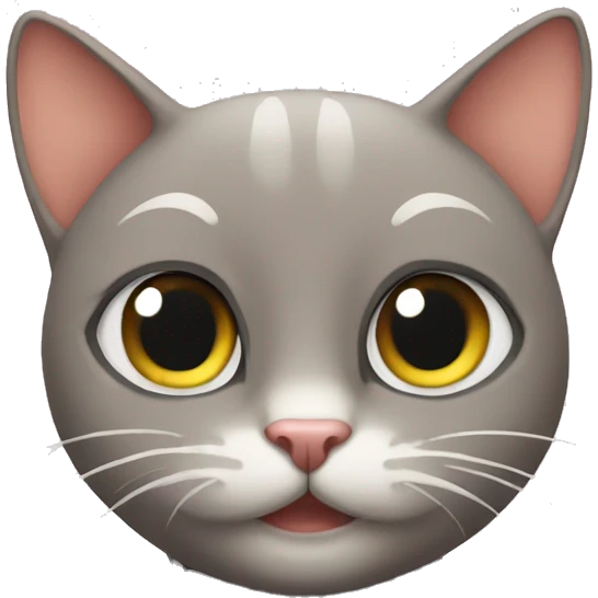 The bald cat emoji