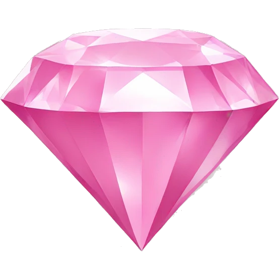 Pink diamond emoji