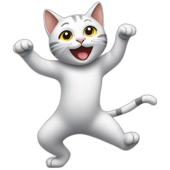 Cat dancing emoji