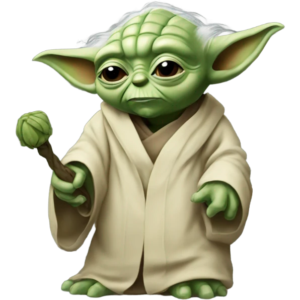 Yoda is pregnant  emoji