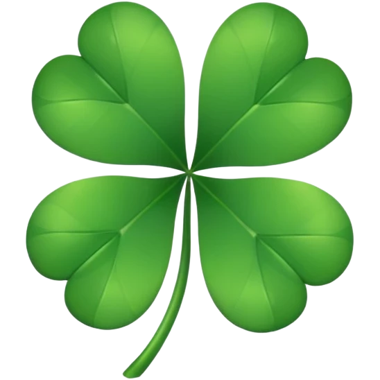 Four leaf clover emoji