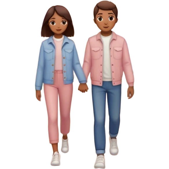 3D emoji-style of two roads merging into one 💞, with cherry blossoms 🌸, floating hearts 💕, soft sunset sky 🌅, and a couple walking hand-in-hand 👩‍❤️‍👨. Romantic and aesthetic vibe emoji