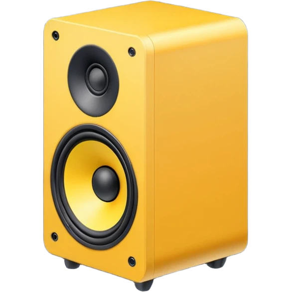 mac os icon yellow audio speaker forbidden mute isometric emoji