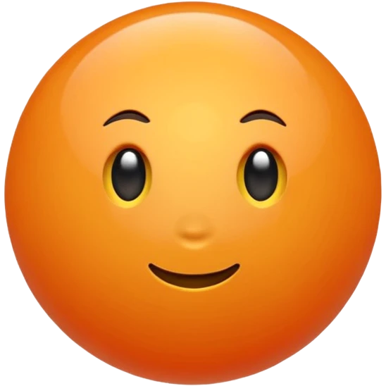 Orange aesthetic emoji