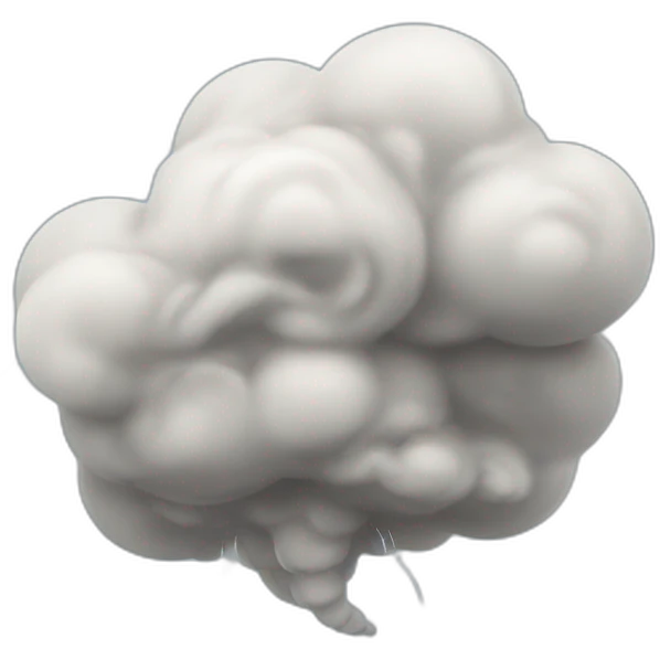 Un chat emporté par une tornade emoji