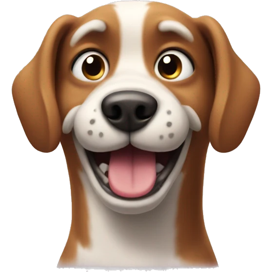 Ugly dog showing thumbs up emoji