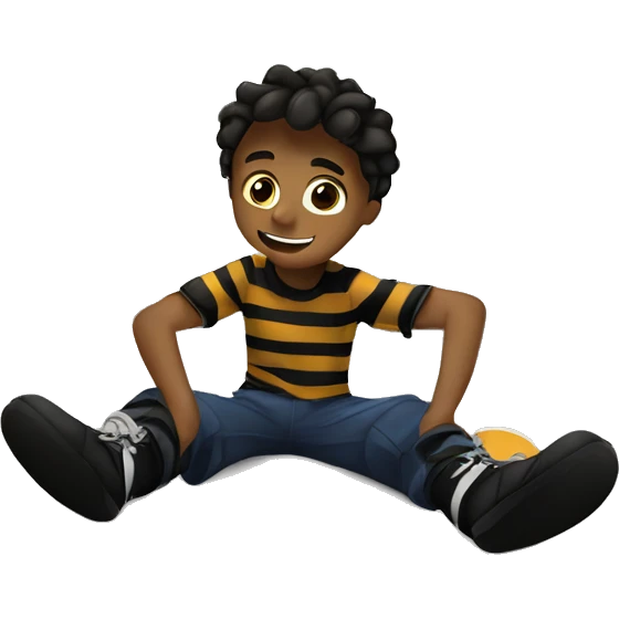 photo of boy sitting emoji