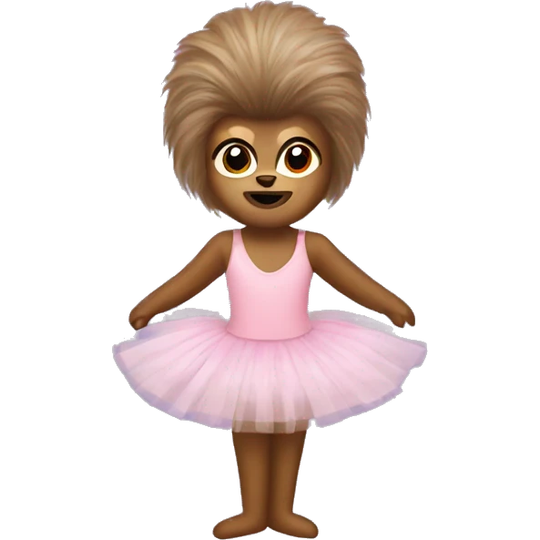 Chewbacca wearing a ballet tutu  emoji