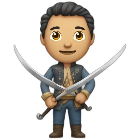 Un homme avec une épée emoji