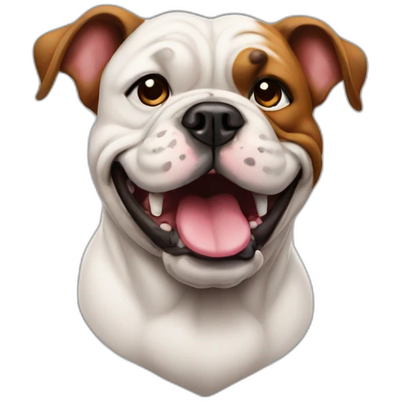 Bull dog American emoji