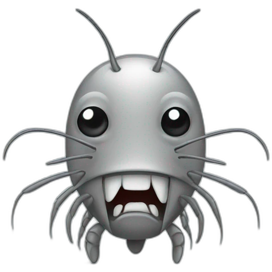 angry silverfish emoji