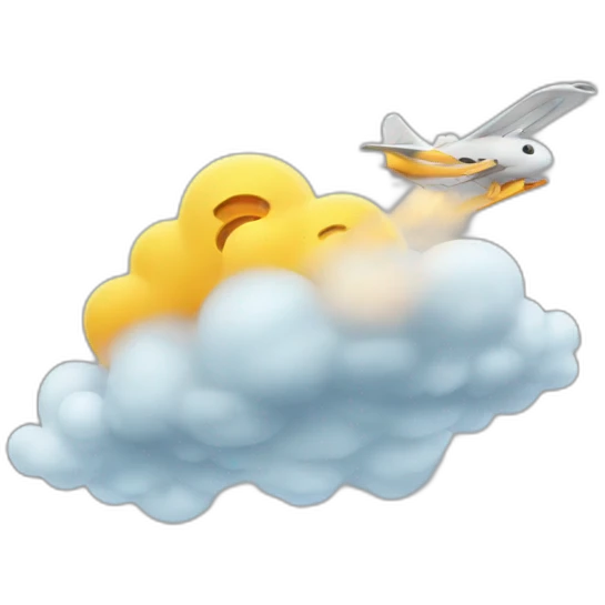 flying hotfog emoji