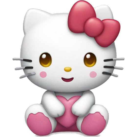 Hello Kitty With Heart emoji