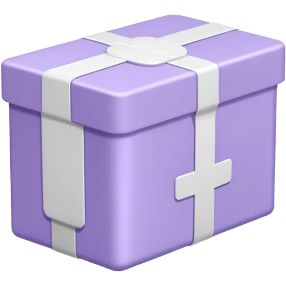 Aesthetic packaging of medicines in lavender color emoji