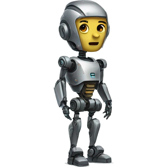 half human half robot emoji