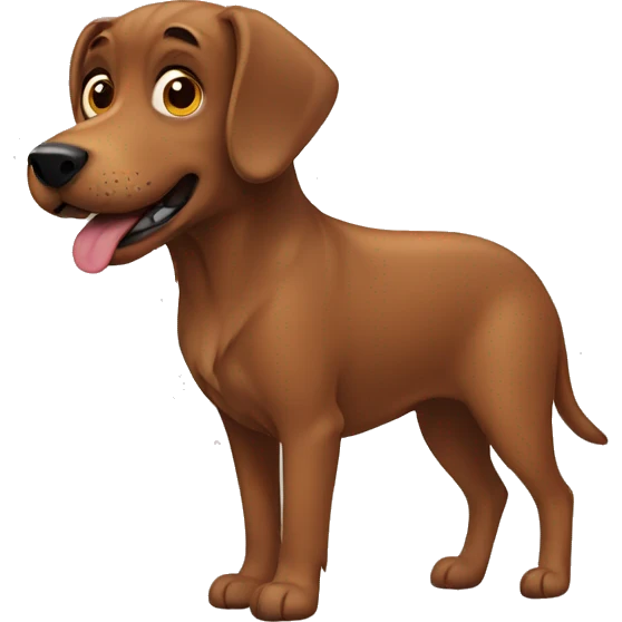 brown dog emoji