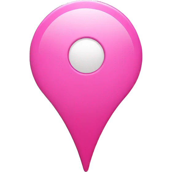 Pink location pin emoji