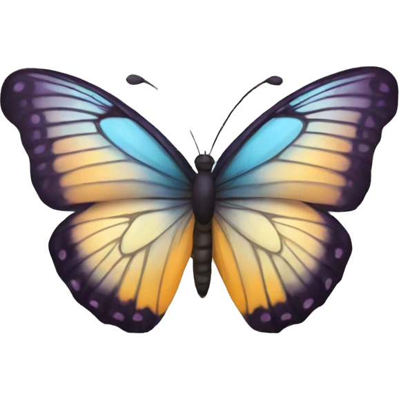 Butterfly with 🪽 emoji