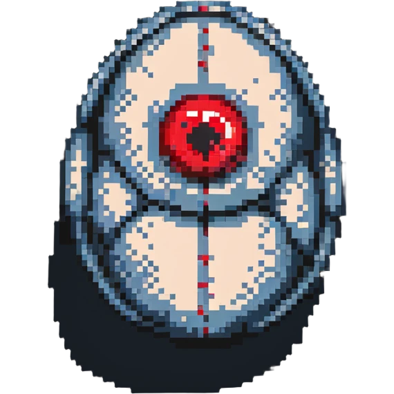 a strange transparent alien egg with a visible creature inside, embryonic, fetal shape creature, 3 glowing red eyes, illuminated from above emoji