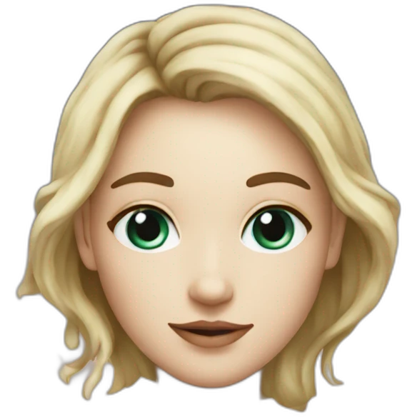 Astrology white skin girl make natal map emoji