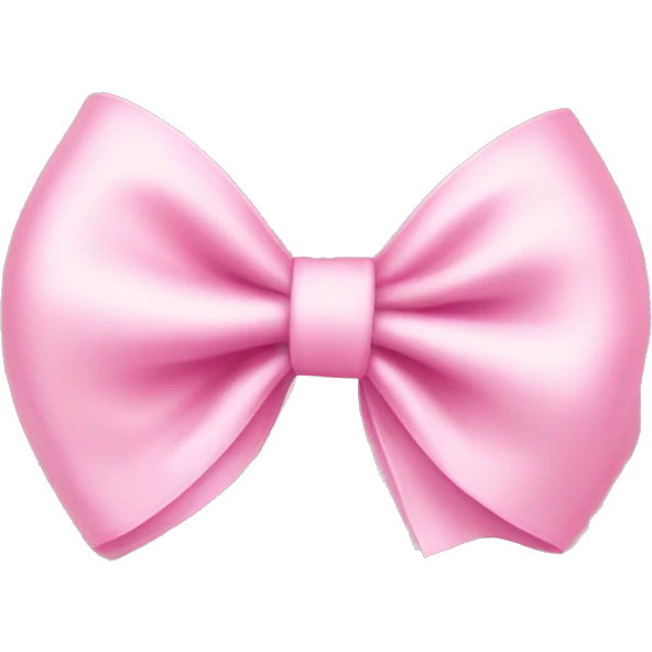 baby pink bow emoji