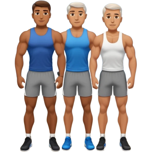 guy in gym with coach emoji