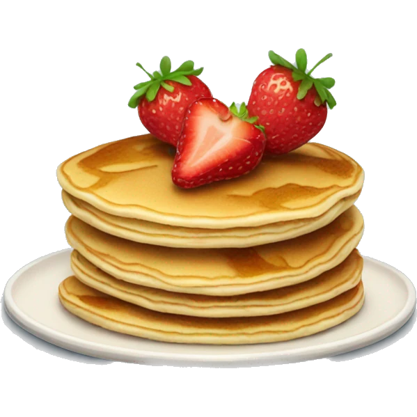 Pancake strawberries emoji