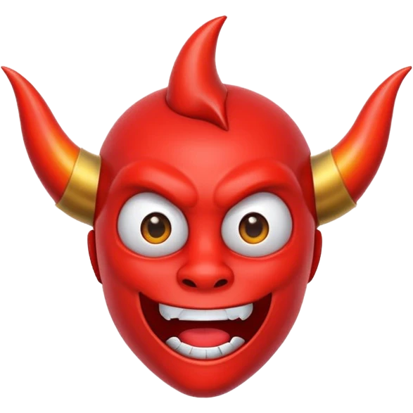 Red devil horn emoji