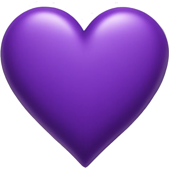 purple heart emoji