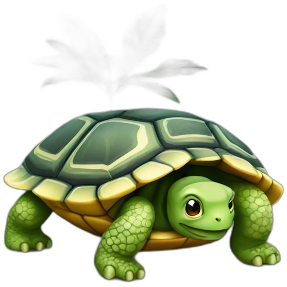 Chat sur tortue emoji
