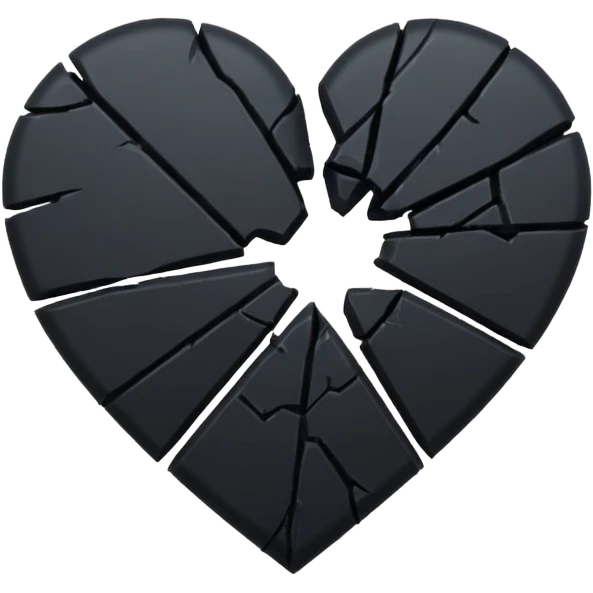 Black Broken Heart  emoji