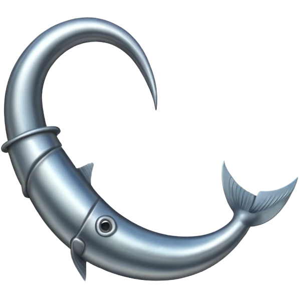 fish hook emoji