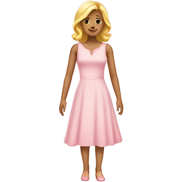 light pink dress emoji
