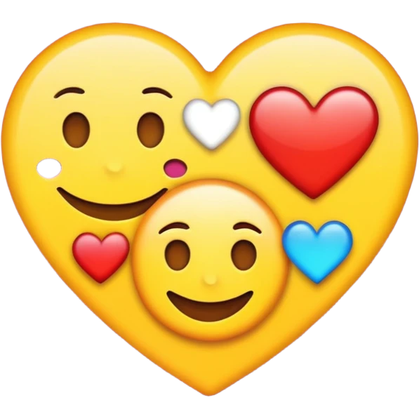 Susunkan aku emoji menjadi sebuah gambar love emoji