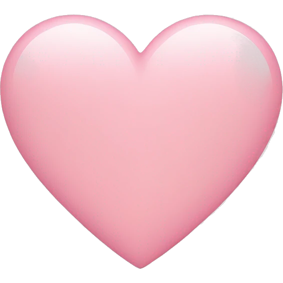 light pink heart emoji