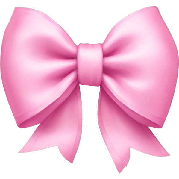 Baby pink bow emoji