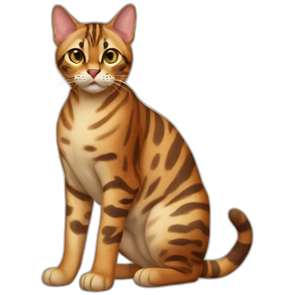 Bengal Cat Full Body emoji
