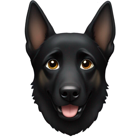 Black German Shepherd emoji