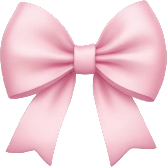 Light pink bow emoji